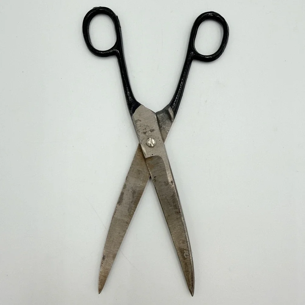 Vintage All Metal Tailor Shears Scissors 8